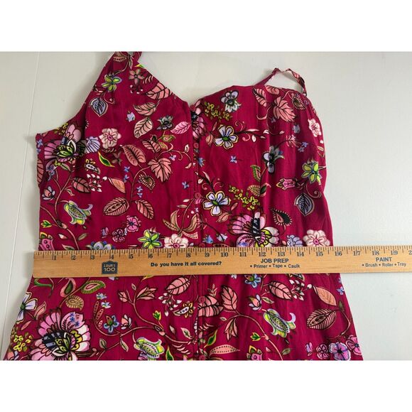 Cupshe Women's Pink Maia Floral Midi Dress Button Front Size M Medium NWT - Picture 7 of 11